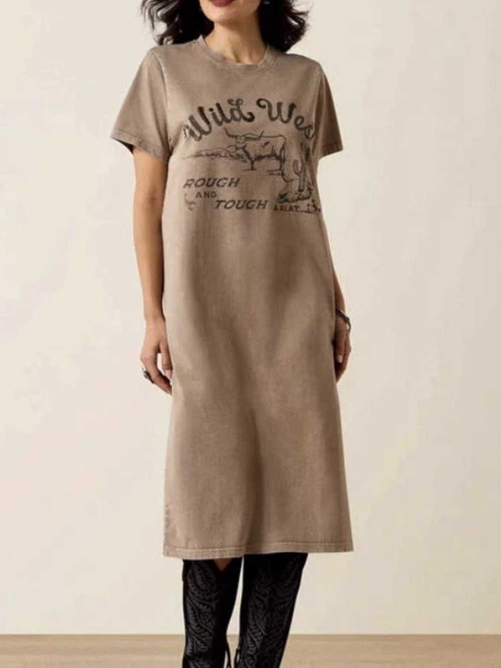 NEW - Wild West Graphic Tee Dress Size XS